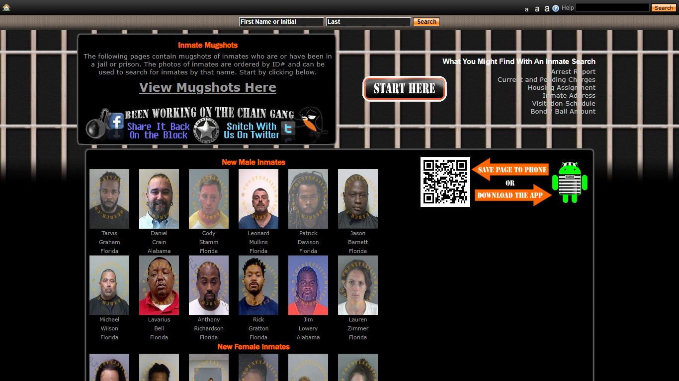 Recent Arrest Mugshots And Inmate Search - County Jail Inmate Search